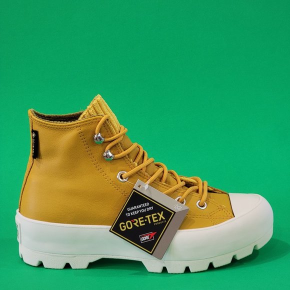 Converse CTAS Gore-Tex Waterproof Lugged Leather ‘Gold Dart’ Boots 565005C NWT - Picture 2 of 6